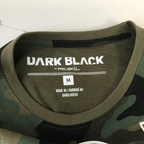 Dark Black B2K Camouflage Long Sleeve Men’s Medium Shirt Montreal - Picture 4 of 6